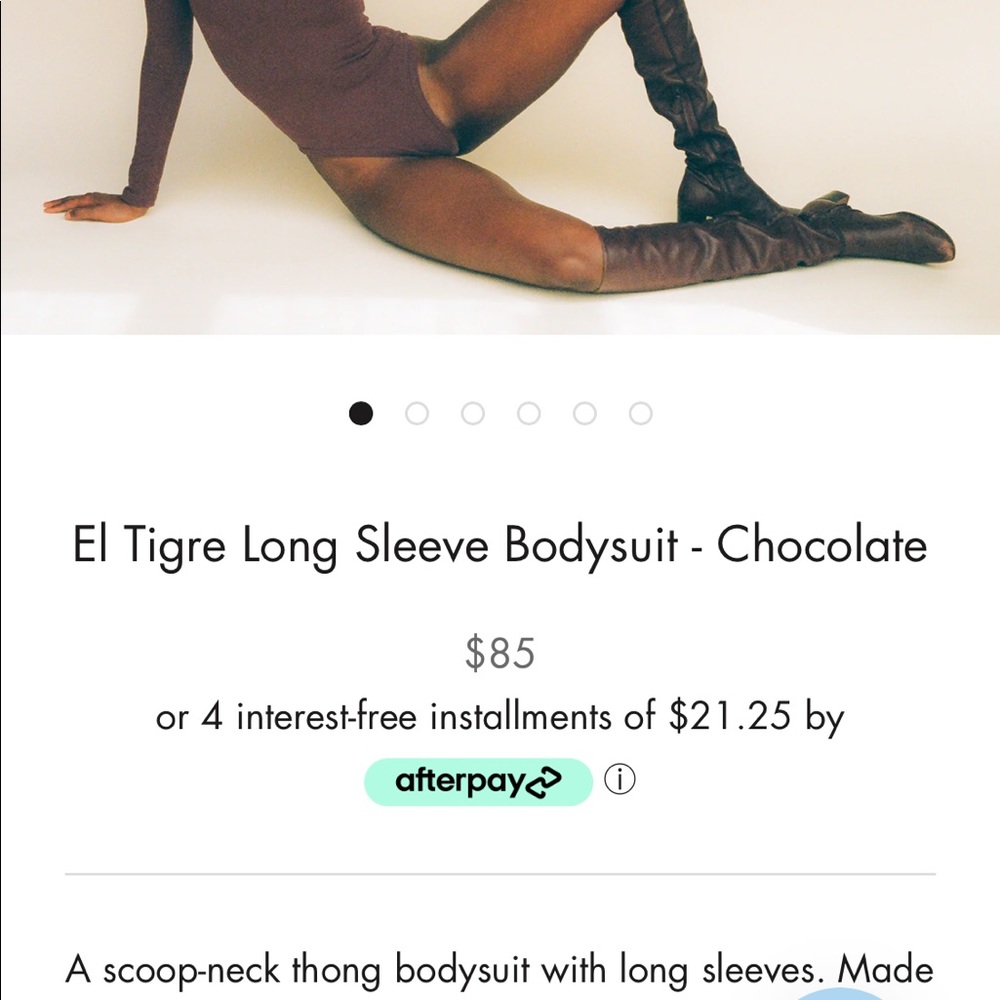 Two Gil Rodriguez body suits. Brown and black